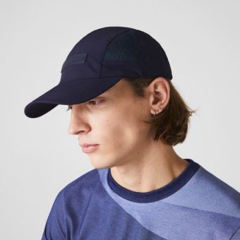 Lacoste Motion Nylon Cap - Čepice Pánské Tmavě Blankyt Blankyt | CZ-H8OGQb